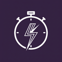 Stopwatch / Lightning Bolt Icon
